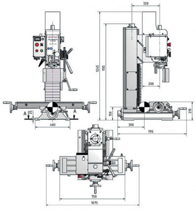 Vŕtačko-frézka OPTImill BF 30 Vario / ISO30