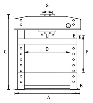 Stolný hydraulický lis WPP 10 TE