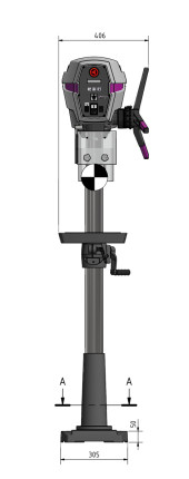 Stĺpová vŕtačka  OPTIdrill DP 26 F (400 V)