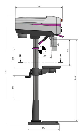 Stĺpová vŕtačka  OPTIdrill DP 26 F (400 V)