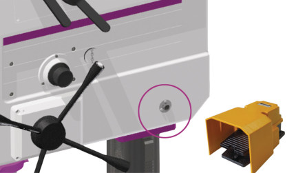 Stĺpová prevodová vŕtačka OPTIdrill DH 45 V