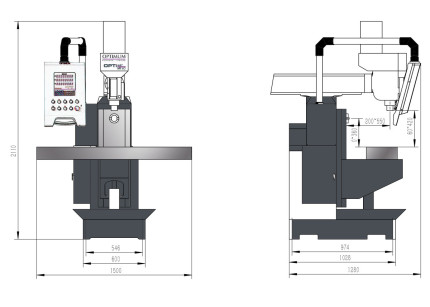 Univerzálna frézka OPTImill MT 60