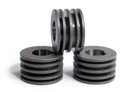 Kladky pro pásovou ocel 5/8 mm na výšku (max. 50 mm) - obj.č. 1080454. Určené pro zakružovačku profilů model 080.
