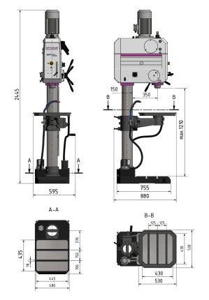 Prevodová vŕtačka OPTIdrill DH 45 V