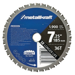 Pilový kotouč na ocel Ø 185 x 1,8/1,4 x 22 mm Z36