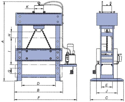 Hydraulický lis  WPP 160 MVZ, D 1500