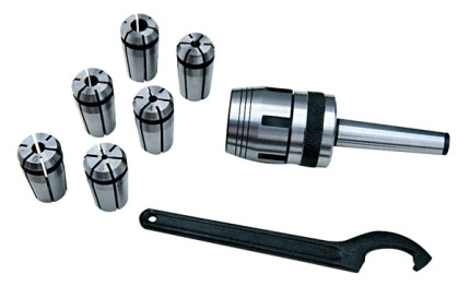 Kleštínový upínač Mk2 a kleštiny ø 3,4,5,6,8,10 (71010070).