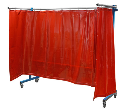 TransFlex ochranná zástěna, červená 3700 × 1950 mm (1613000).