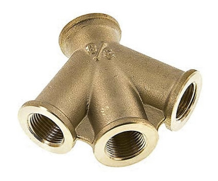 Rozdělovač bez rychlospojky 3 x 3/8" IG (220083).