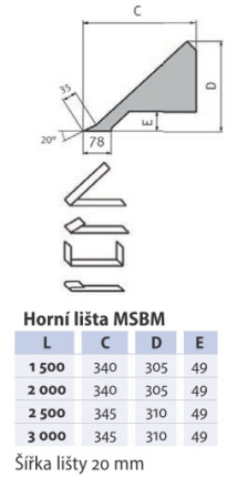 Ohýbačka plechu  MSBM 1520-30