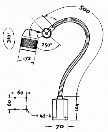 Halogénová lampa AL 25