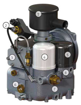 Skrutkový kompresor ACS ECO 2,7-10-100 (230 V)