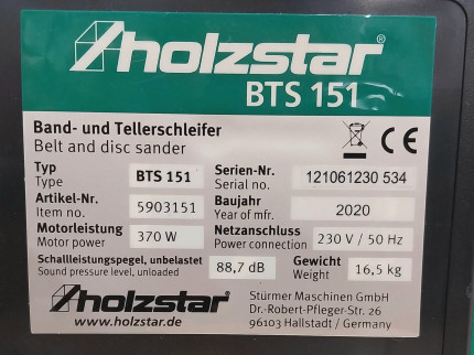 Kombinovaná brúska na drevo BTS 151